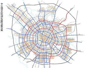 成都交通路网密度的空间特征-成都市路网密度